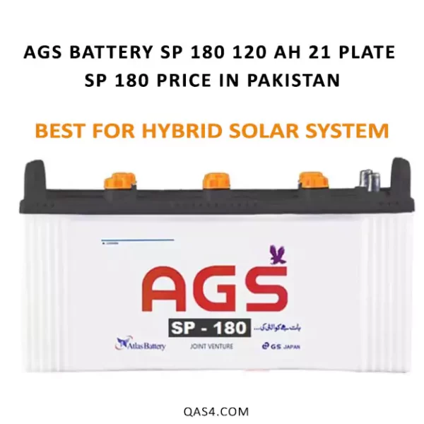 AGS Battery SP 180 120 ah 21 Plate AGS Battery SP 180 Price in Pakistan